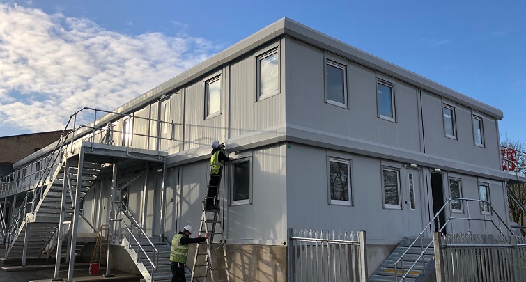 Concept Accommodation modular building at Asda