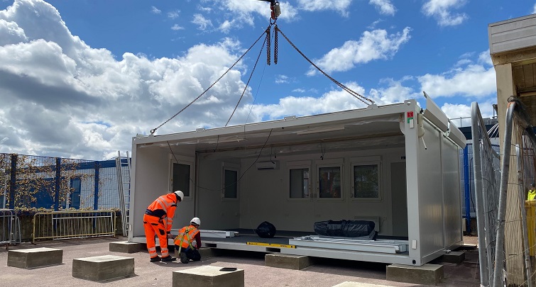 Concept Accommodation modular building NHS Installation