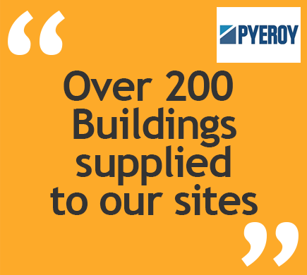 Over 200 Buildings supplied to our sites