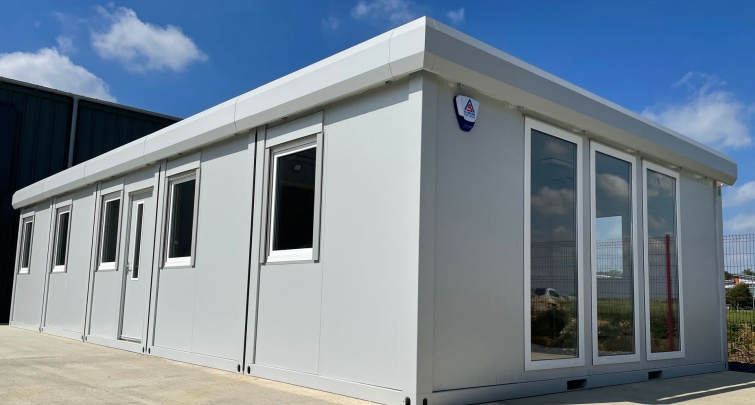 Concept Accommodation - Modular Building 12m x 6m Grey on Grey